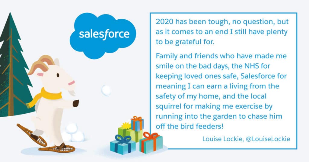 Salesforce grattitude campaign, by OST marketing